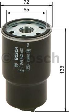 BOSCH F 026 402 203 - Filtru combustibil aaoparts.ro