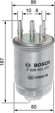 BOSCH F 026 402 224 - Filtru combustibil aaoparts.ro