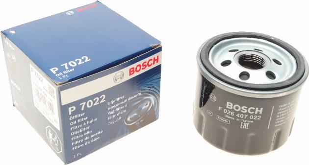 BOSCH F 026 407 022 - Filtru ulei aaoparts.ro