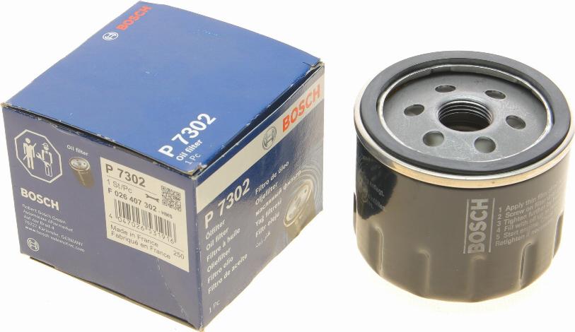 BOSCH F 026 407 302 - Filtru ulei aaoparts.ro