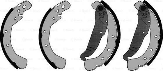 BOSCH F 026 004 658 - Set saboti frana aaoparts.ro