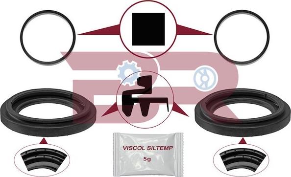 BOTTO RICAMBI BRFR5883 - Set reparatie, etrier aaoparts.ro