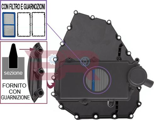 BOTTO RICAMBI BRM9853 - Capac distributie,bloc motor aaoparts.ro