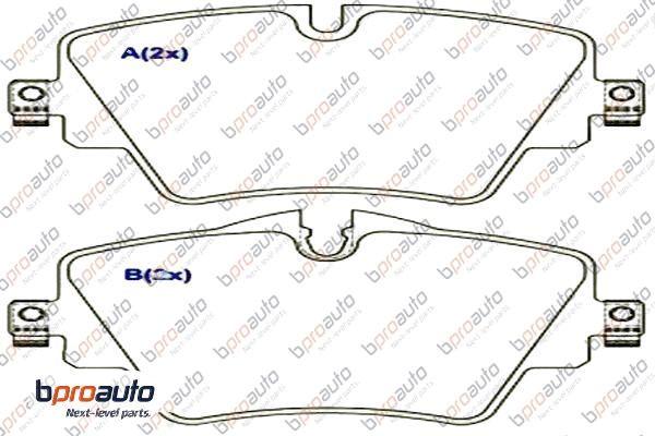 BPROAUTO 1BP30992AA - Set placute frana,frana disc aaoparts.ro