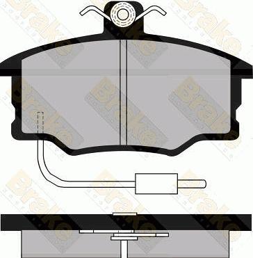 Brake Engineering PA498 - Set placute frana,frana disc aaoparts.ro