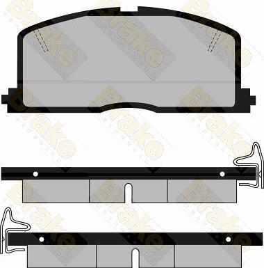 Brake Engineering PA411 - Set placute frana,frana disc aaoparts.ro