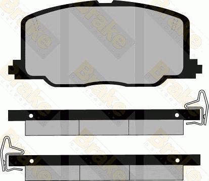 Brake Engineering PA535 - Set placute frana,frana disc aaoparts.ro