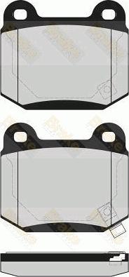 Brake Engineering PA1588 - Set placute frana,frana disc aaoparts.ro