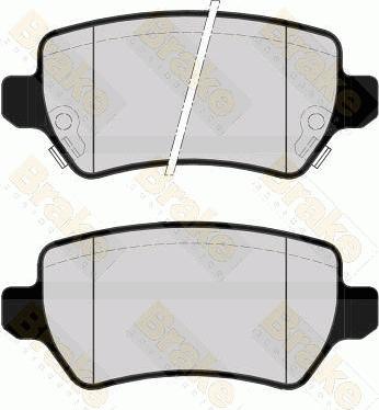 Brake Engineering PA1520 - Set placute frana,frana disc aaoparts.ro