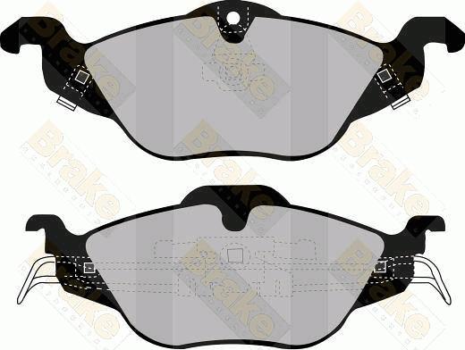 Brake Engineering PA1174 - Set placute frana,frana disc aaoparts.ro