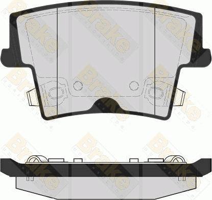 Brake Engineering PA1711 - Set placute frana,frana disc aaoparts.ro