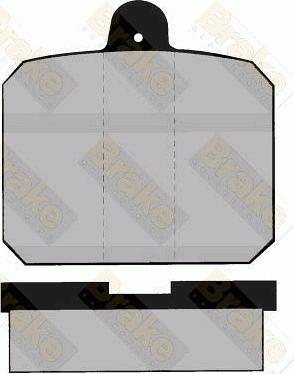 Brake Engineering PA334 - Set placute frana,frana disc aaoparts.ro