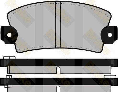 ABEX T6163 - Set placute frana,frana disc aaoparts.ro