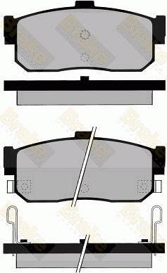 Brake Engineering PA799 - Set placute frana,frana disc aaoparts.ro