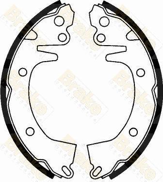 Brake Engineering SH1068 - Set saboti frana aaoparts.ro