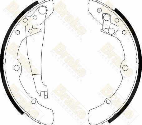 Brake Engineering SH1113 - Set saboti frana aaoparts.ro