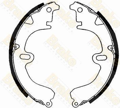 Brake Engineering SH1181 - Set saboti frana aaoparts.ro