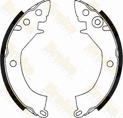 Brake Engineering SH1178 - Set saboti frana aaoparts.ro