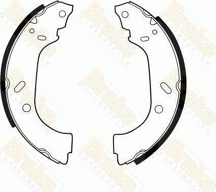 Brake Engineering SH2488 - Set saboti frana aaoparts.ro