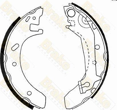 Brake Engineering SH2430 - Set saboti frana aaoparts.ro