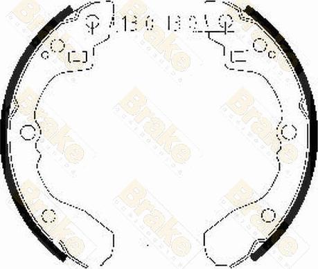 Brake Engineering SH2471 - Set saboti frana aaoparts.ro
