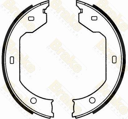 Brake Engineering SH2593 - Set saboti frana, frana de mana aaoparts.ro