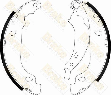 Brake Engineering SH2548 - Set saboti frana aaoparts.ro