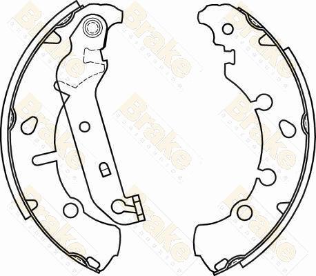 Brake Engineering SH2582 - Set saboti frana aaoparts.ro