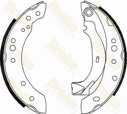 Brake Engineering SH2577 - Set saboti frana aaoparts.ro