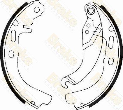 Brake Engineering SH2186 - Set saboti frana aaoparts.ro