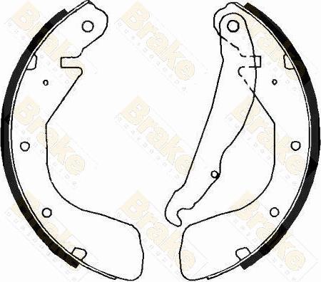 Brake Engineering SH2368 - Set saboti frana aaoparts.ro