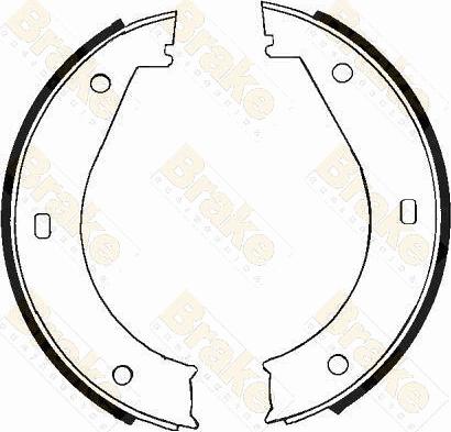 Brake Engineering SH2300 - Set saboti frana, frana de mana aaoparts.ro