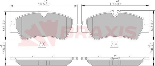 Braxis AA0600 - Set placute frana,frana disc aaoparts.ro