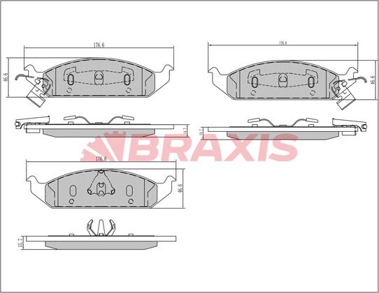 Braxis AA0689 - Set placute frana,frana disc aaoparts.ro