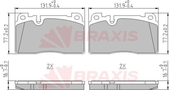 Braxis AA0639 - Set placute frana,frana disc aaoparts.ro