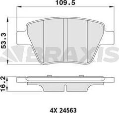 Braxis AA0055 - Set placute frana,frana disc aaoparts.ro
