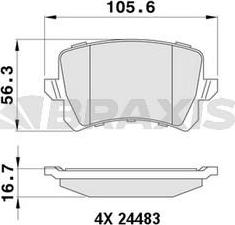 Braxis AA0050 - Set placute frana,frana disc aaoparts.ro