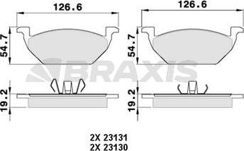 Braxis AA0007 - Set placute frana,frana disc aaoparts.ro