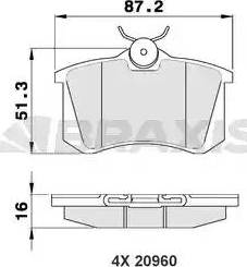 Braxis AA0020 - Set placute frana,frana disc aaoparts.ro