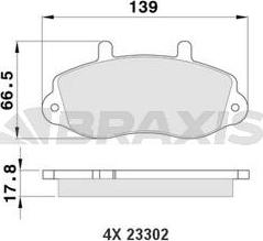 Braxis AA0158 - Set placute frana,frana disc aaoparts.ro