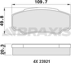 Braxis AA0181 - Set placute frana,frana disc aaoparts.ro