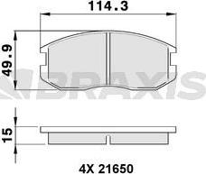 Braxis AA0137 - Set placute frana,frana disc aaoparts.ro