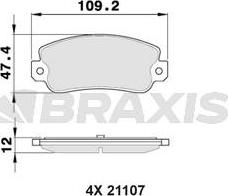 Braxis AA0352 - Set placute frana,frana disc aaoparts.ro