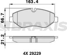 Braxis AA0244 - Set placute frana,frana disc aaoparts.ro