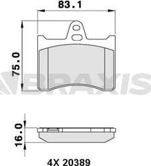 Braxis AA0278 - Set placute frana,frana disc aaoparts.ro