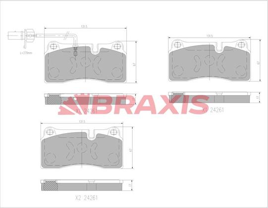 Braxis AA0757 - Set placute frana,frana disc aaoparts.ro