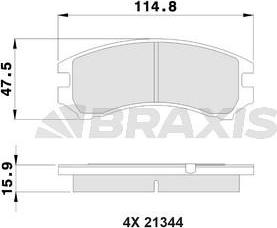 Braxis AB0508 - Set placute frana,frana disc aaoparts.ro