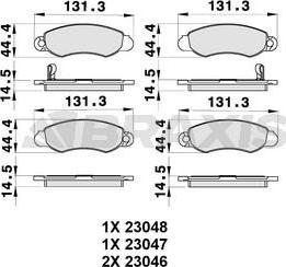 Braxis AB0303 - Set placute frana,frana disc aaoparts.ro