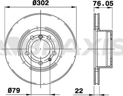 Braxis AD0980 - Disc frana aaoparts.ro