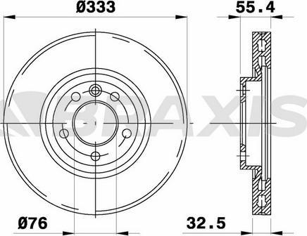 Braxis AD0219 - Disc frana aaoparts.ro